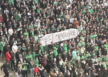 Saint-Etienne fans thank Harry Maguire of Man Utd