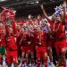 Liverpool lift premier league trophy