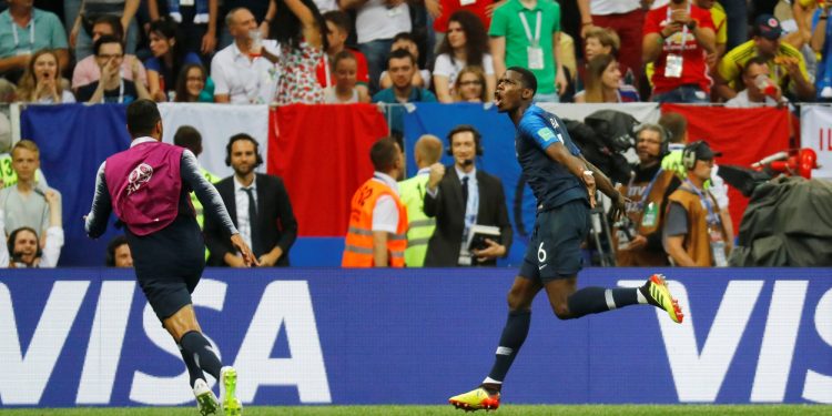 Paul Pogba was one of France's four scorers against Croatia in the 2018 World Cup final (Reuters)