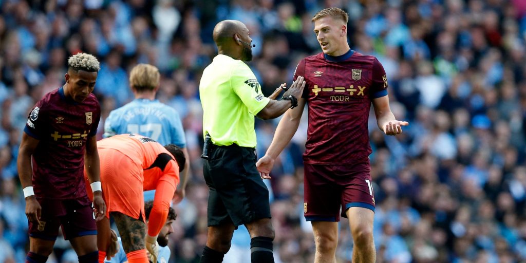 With 12 yellow cards, Ipswich Town's Liam Delap is the Premier League player to have been cautioned the most during the 2024-25 season (Reuters)