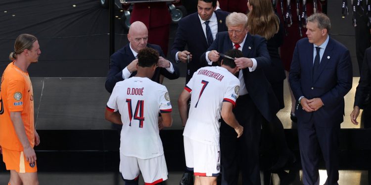 Paris Saint-Germain were beaten by Chelsea in the final of the Club World Cup (Reuters)