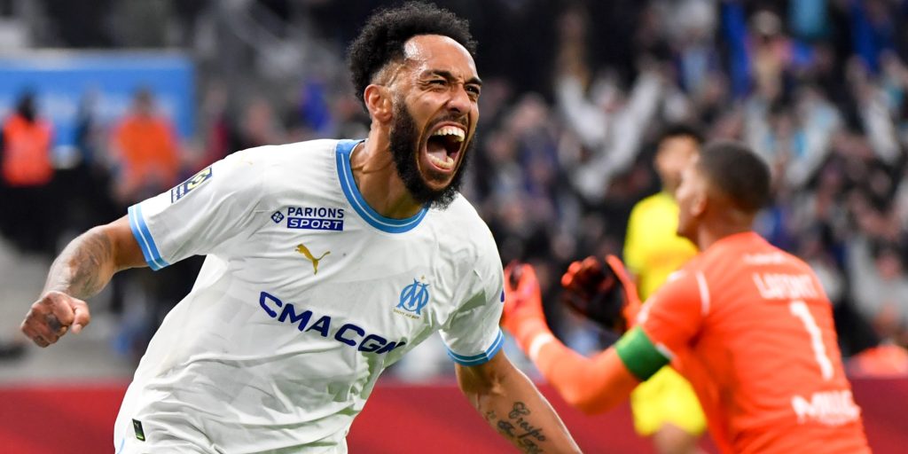 Aubameyang needed just one season to win over OM and their fans (Imagn)