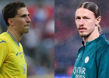 Ilya Zabarnyi and Matvey Safonov will be working together at PSG (Reuters/Imagn)