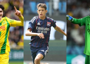 Louis Leroux, Khalis Merah and Lucas Chevalier are among the players to watch in Ligue 1 this season (Imagn)