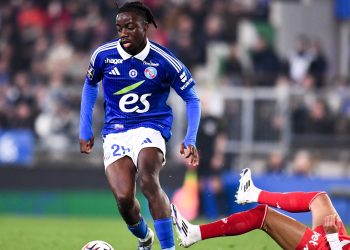 Strasbourg's Ismael Doukoure signed a three-year contract extension (Imagn)