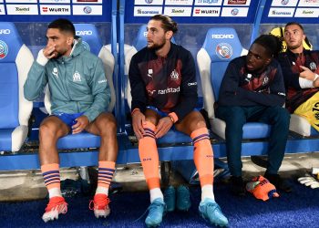 Adrien Rabiot (centre) and Jonathan Rowe (to his right) have been placed on the transfer market by OM (Imagn).