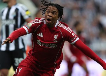 16-year-old Ngumoha scores a 100th minute winner for Liverpool (Reuters)