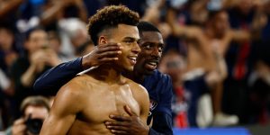 Paris St Germain's Desire Doue and Ousmane Dembele will miss the start of the Champions League campaign (Reuters)