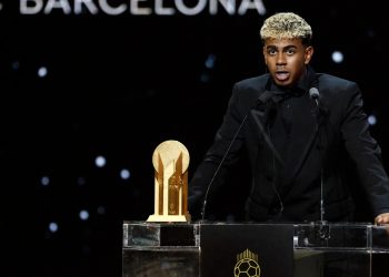 Lamine Yamal has won the 2025 Men's Kopa Trophy (Reuters)