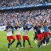 Hamburger SV celebrate their first goals and win of the season (Imagn).
