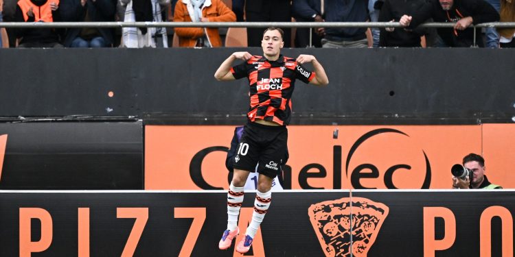 Lorient's Pablo Pagis scored a brace to help the Merlus to beat Monaco (Imagn)
