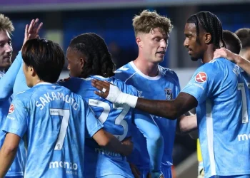 Coventry City celebrate vs Millwall (via CCFC)