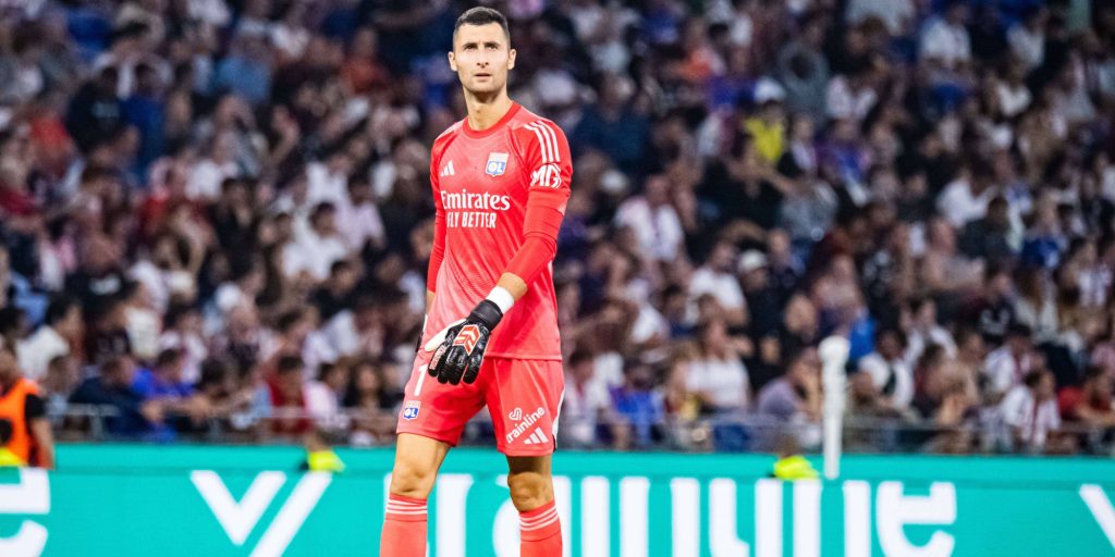 Slovakia's Dominik Greif in action for Lyon (Imagn)