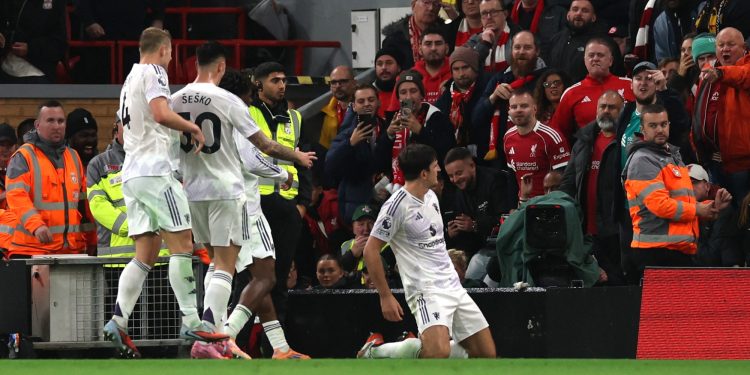 Harry Maguire gave Manchester United the victory against Liverpool on Sunday (Imagn)