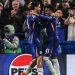 Estevao of Chelsea celebrates his goal to make it 4-1 during the UEFA Champions League Matchday 3 (Imagn)