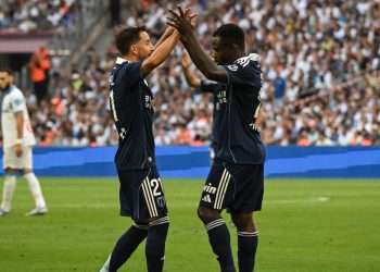 Moses Simon (right) has scored three goals since joining Paris FC last summer (Imagn)