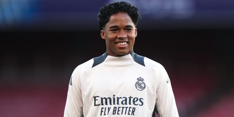 Real Madrid's Endrick has signed with Lyon until the end of the season (Imagn)