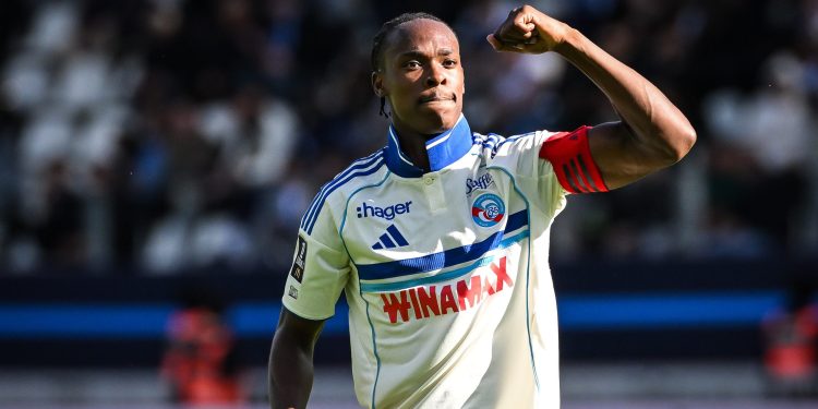 Strasbourg's Emmanuel Emegha will join Chelsea in the summer of 2026 (Imagn)