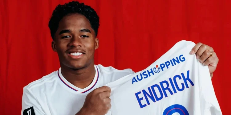 Real Madrid loanee Endrick is set to make his debut for Lyon (Olympique Lyonnais)