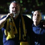 AEK owner mocked after chaotic title celebration speech